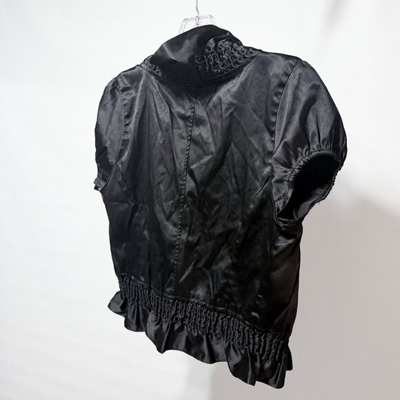 Black Ruffled Bolero (Small) - Picture 4 of 6
